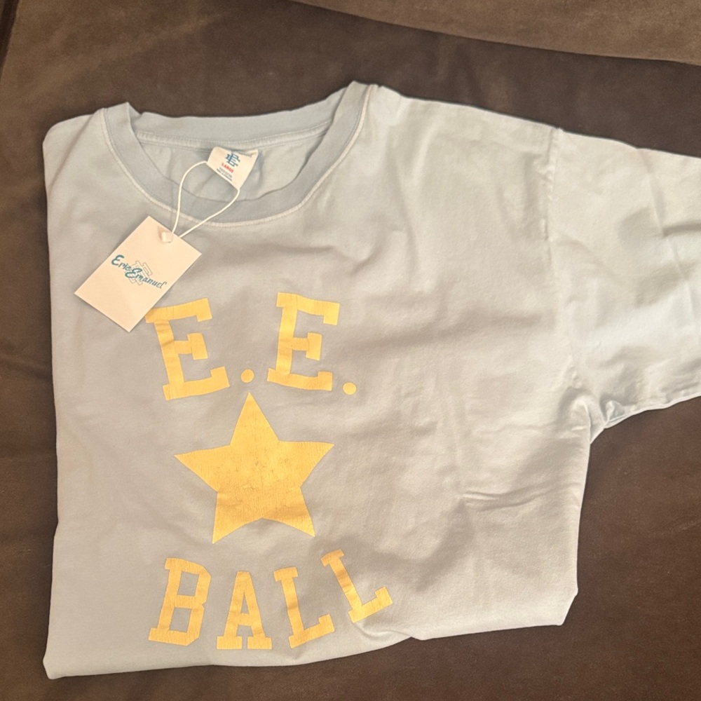 Eric Emanuel Light Blue Tee with Yellow Star very rare